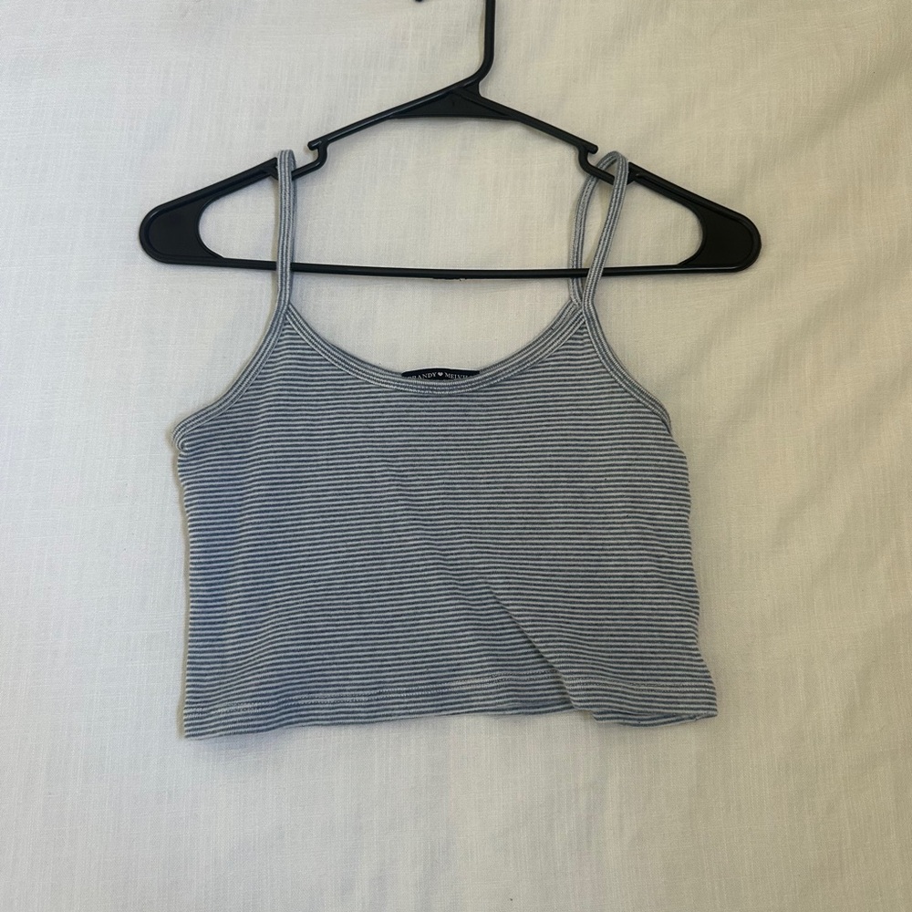 Brandy Melville blue striped tank